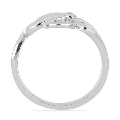 BUY REAL WHITE DIAMOND  FLOWER RING IN 925 SILVER